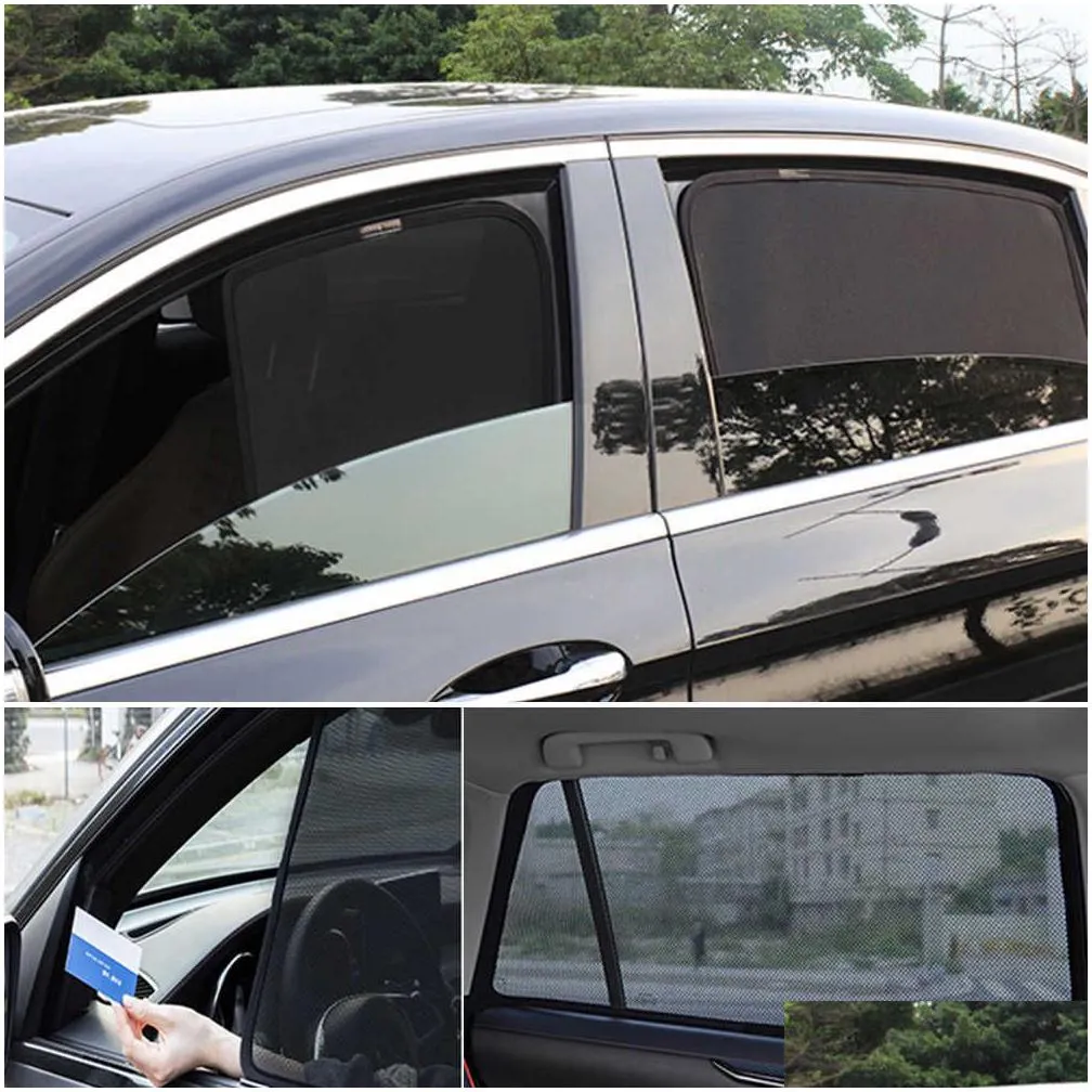for kia carnival ka4 side window sun shade visor magnetic car sunshade front rear windshield curtain shield