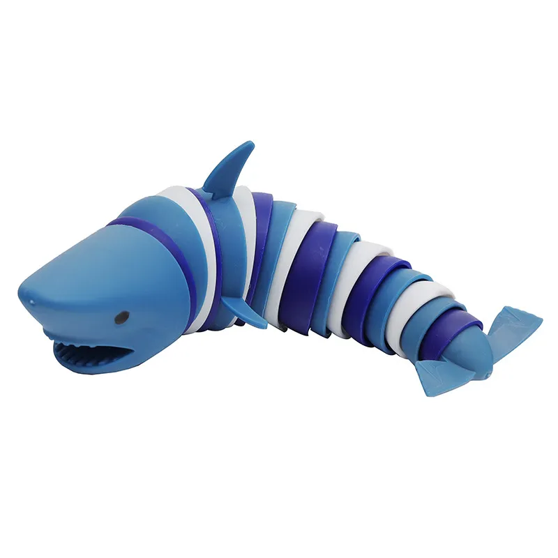 Wholesale ocean shark  decompression decompression fun toys children's puzzle science teaching furry slugs