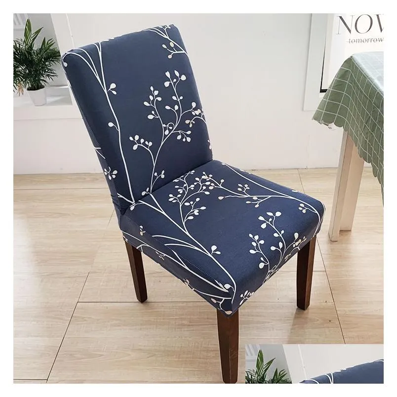 elastic jacquard chair cover for dining room chair dustproof wedding hotel banquet protector seat