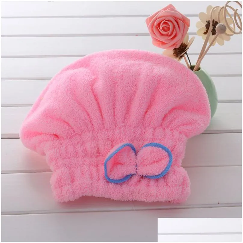 home textile microfiber solid hair turban quickly dry hair hat wrapped towel 6 colors available superfine fiber fabrics wa0637