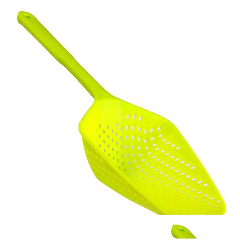 plastic shovel colander kitchen drain shovel strainers with long handle water leaking ice shovels colanders tools