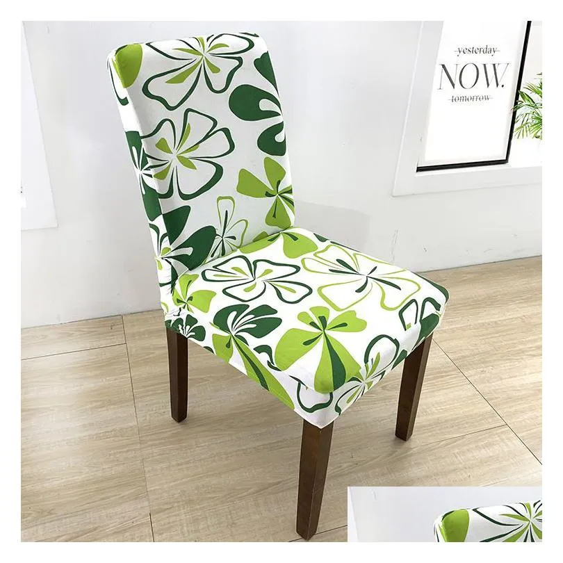 elastic jacquard chair cover for dining room chair dustproof wedding hotel banquet protector seat