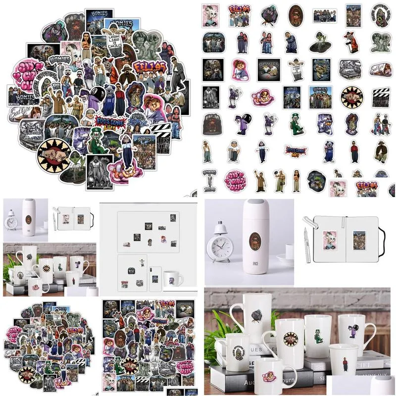 50pcs/lot homies stickers hiphop figure graffiti kids toy skateboard phone laptop luggage sticker decals