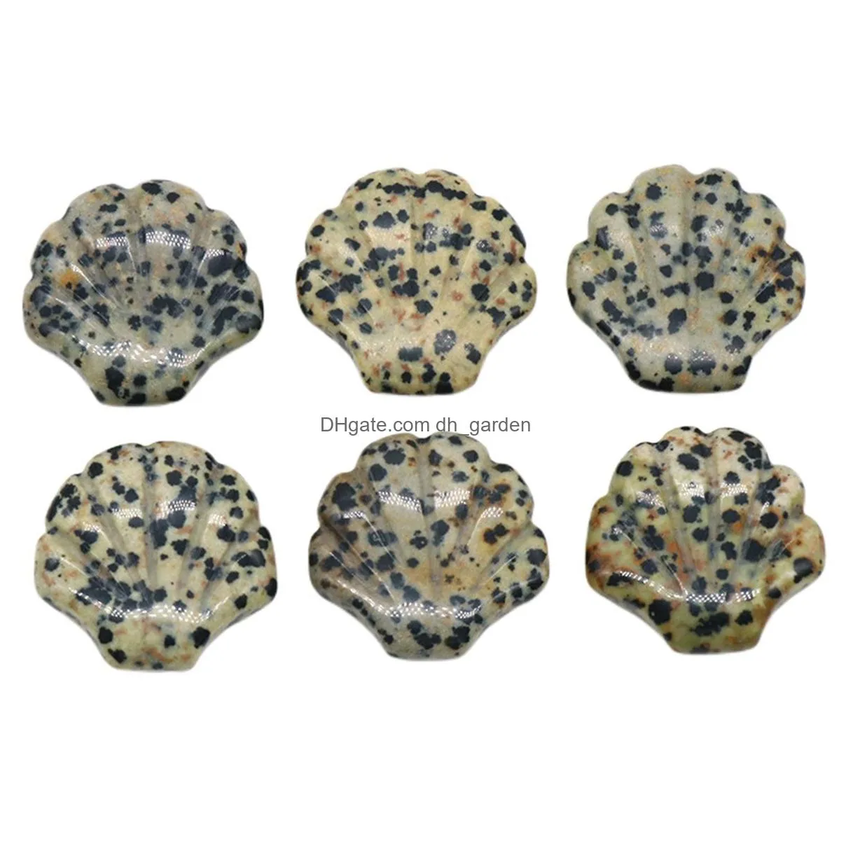 new natural stone shell shape gemstone crystal labradorite jades charms fashion jewelry women men gift