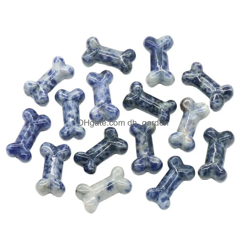 wholesale natural crystal mini bones mix material crystals craft hand made gemstone carving for decoration and gifts