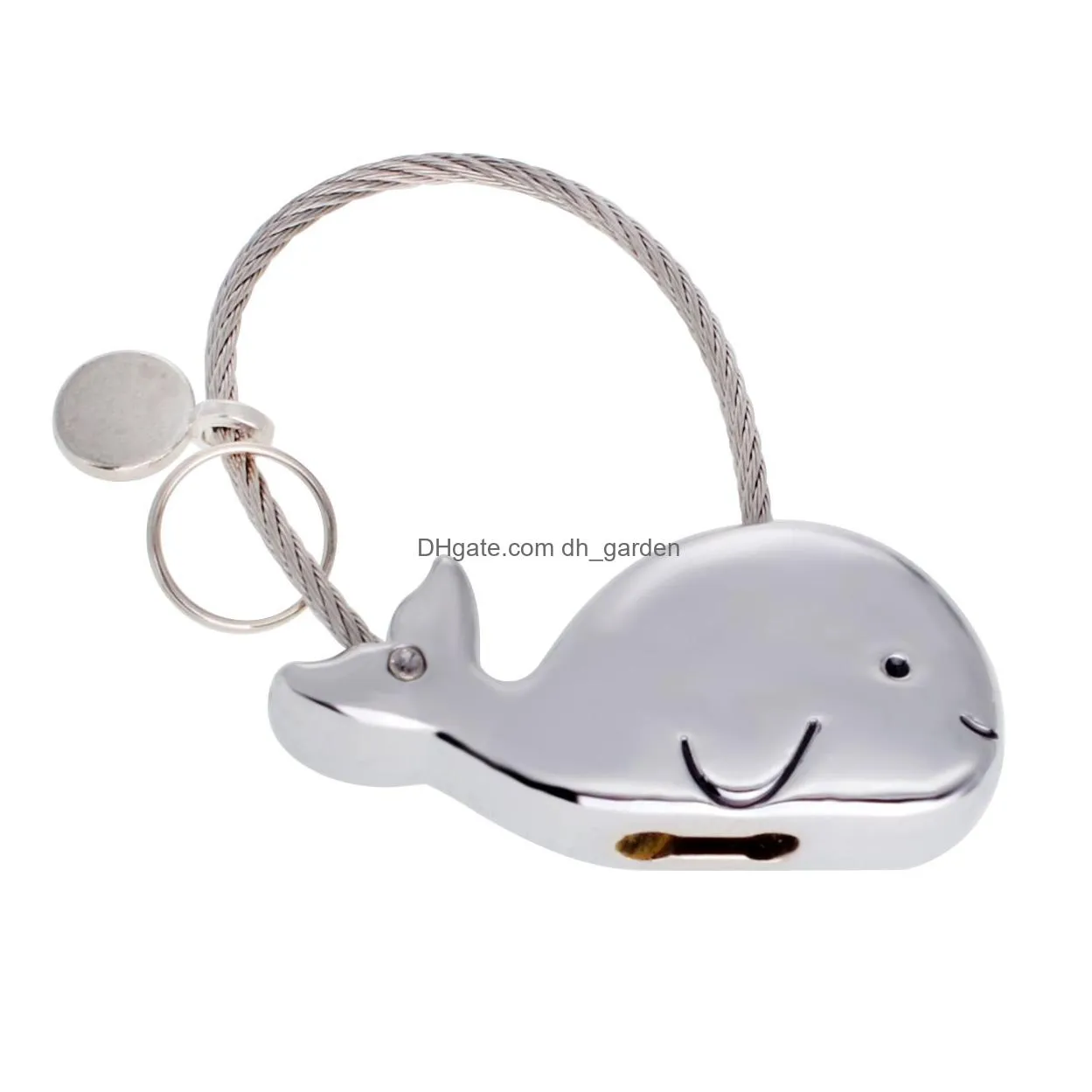 little whale couple keychain valentines day lovely gift key pendant wedding anniversary  expresses love