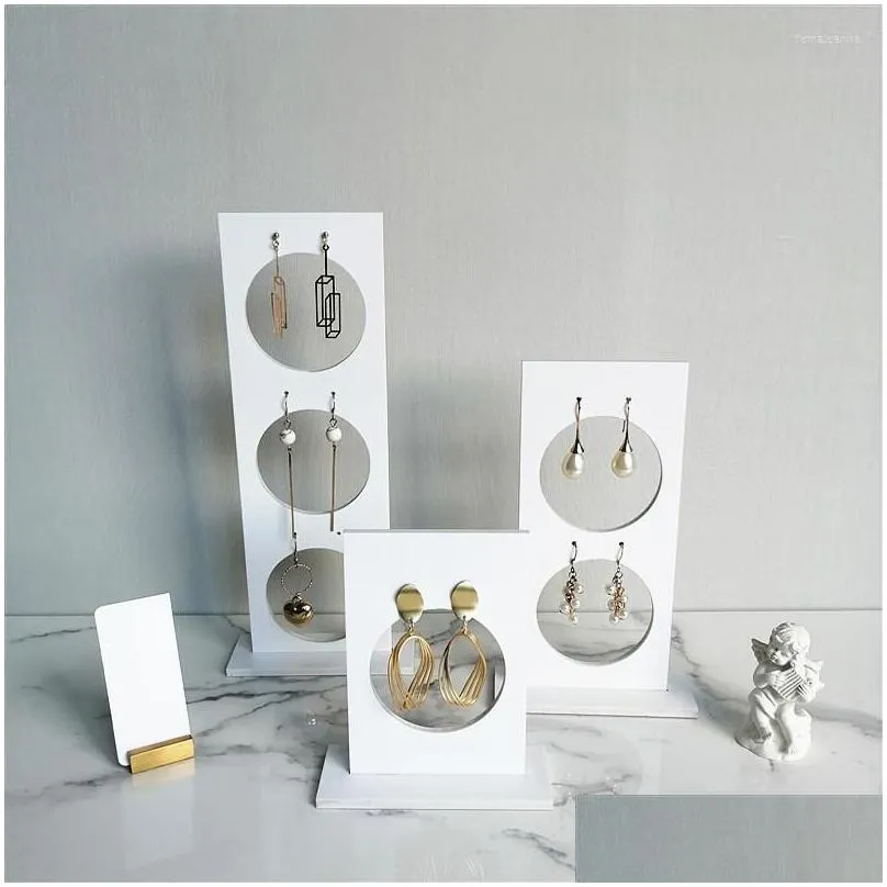 jewelry pouches vertical acrylic earring stand display case organizer holder shelf jewellery holders