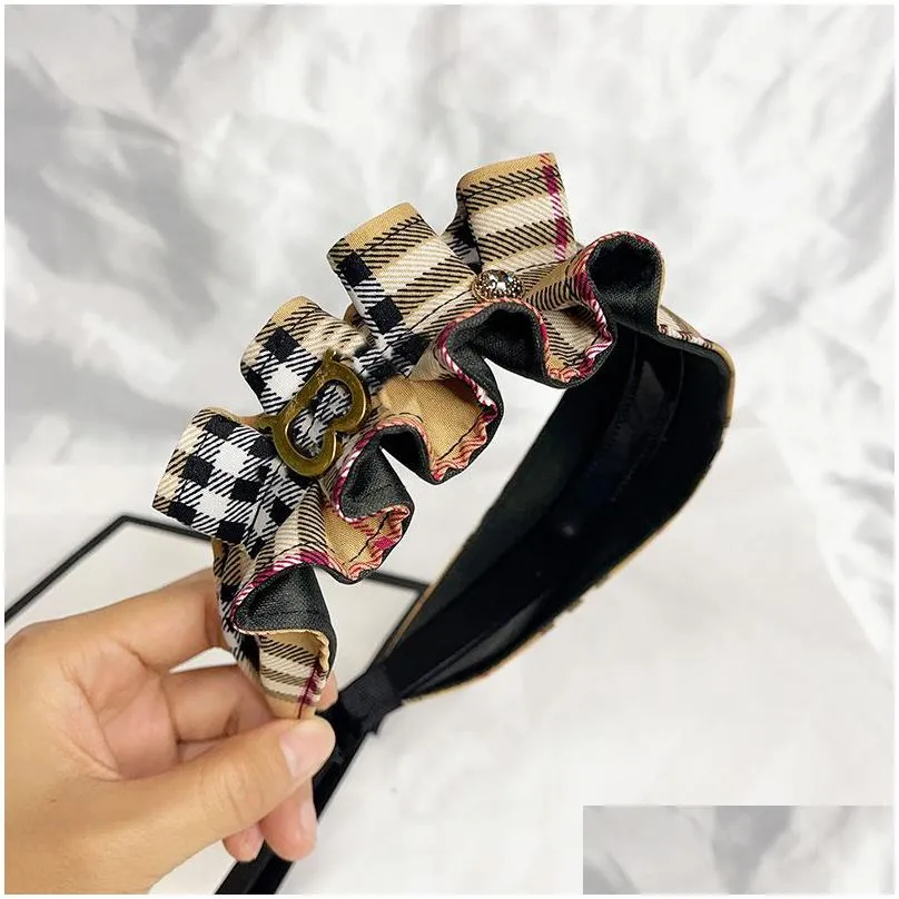 designer hairpin headbands elastic leather hair hoop handmade retro exaggerated personality temperament headband artificial leather