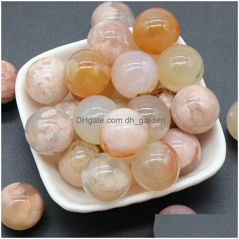 natural 8/10/16/18/20mm nonporousball no holes undrilled chakra gemstone sphere collection healing reiki decor vitellite stone balls