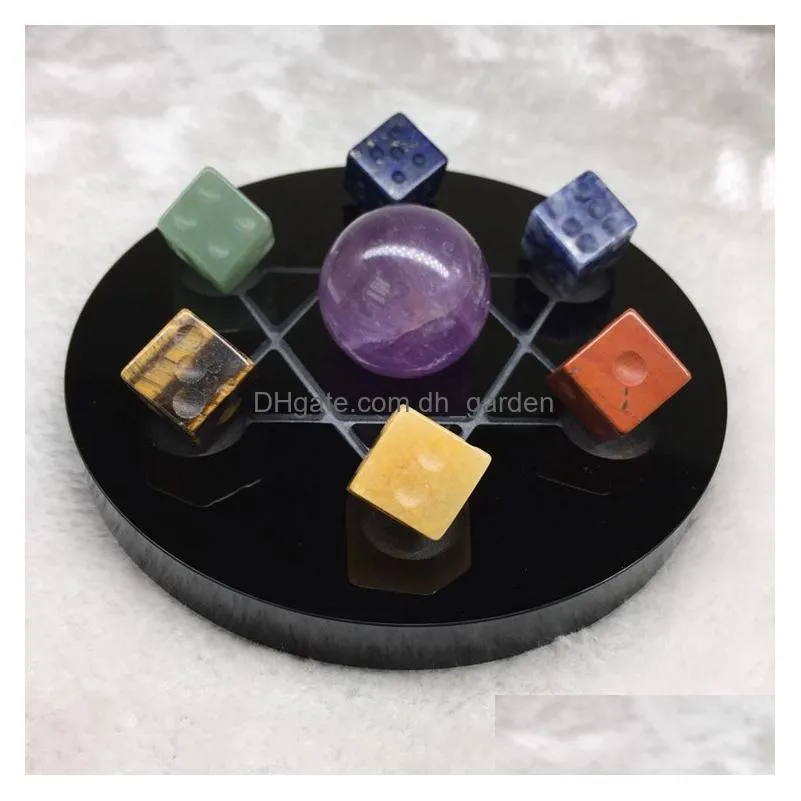 natural stone loose gemstones dice mahjong 13 semi gem carved jade games crafts 15mm