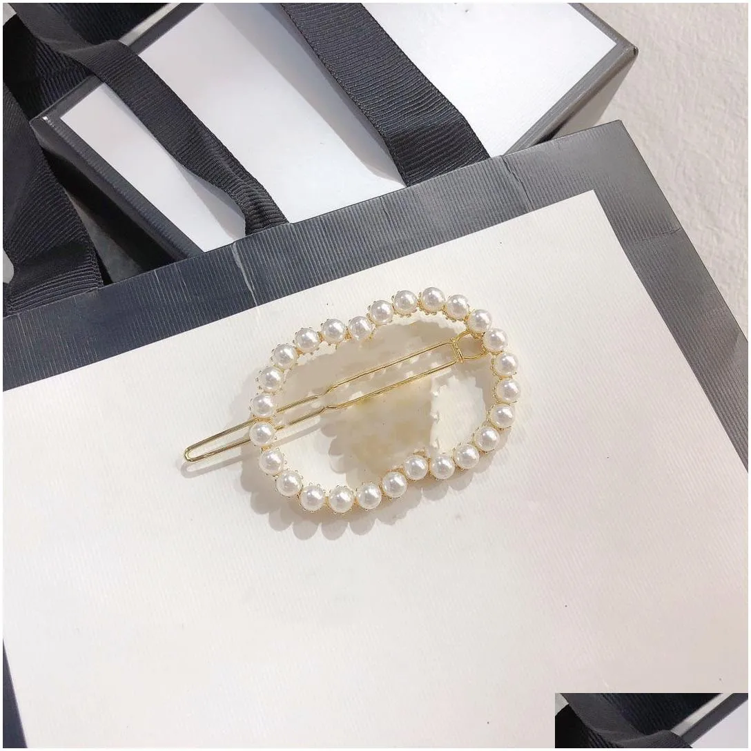 fashion luxury hairpin letter g designers hairpins golden sliver women hair clips elegant designer jewelry accessories f010
