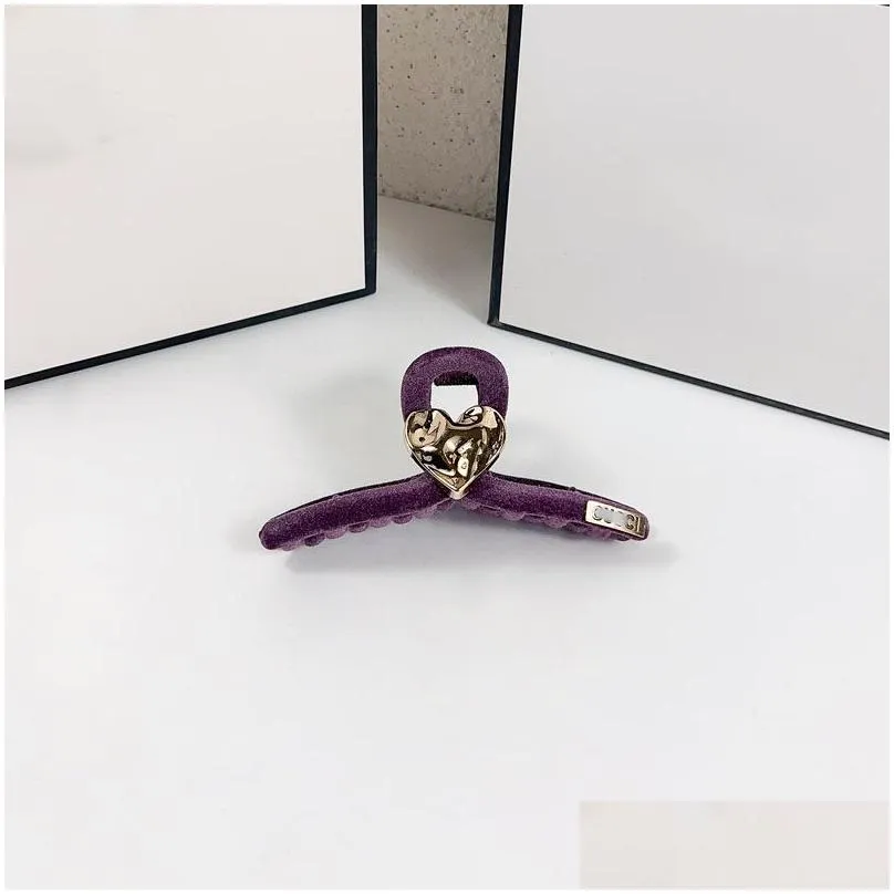 23ss women brand designer hair clamps g letter candy color geometric claw clips small sweet wind crab shark clip hairpin accessories