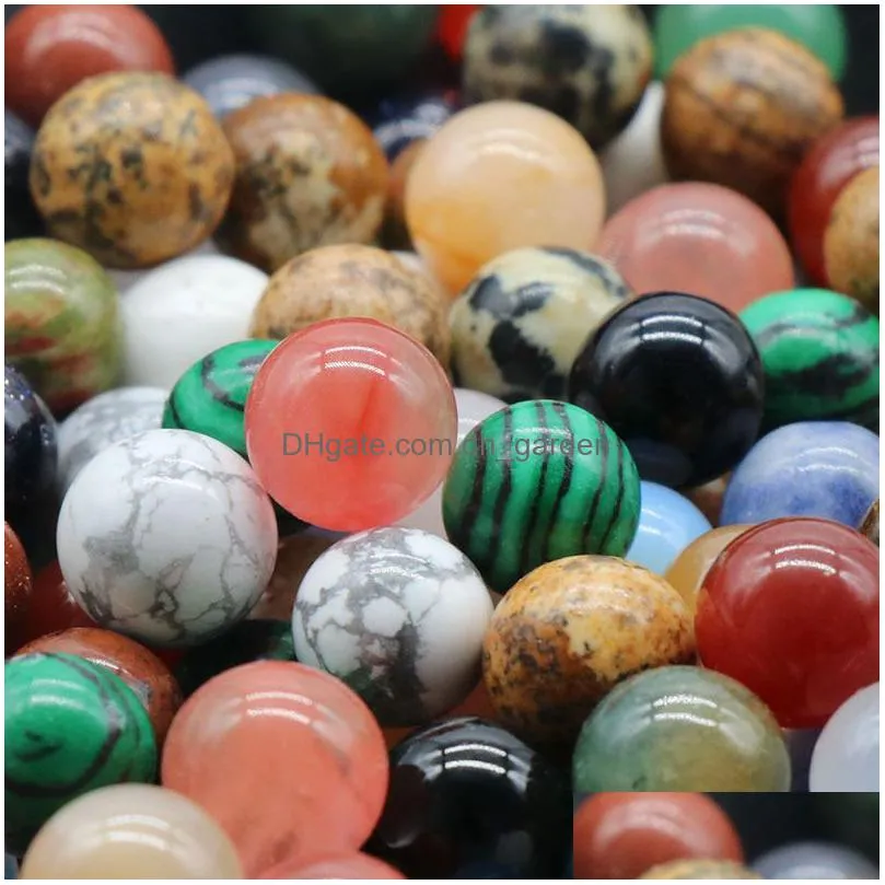 natural 8/10/16/18/20mm nonporousball no holes undrilled chakra gemstone sphere collection healing reiki decor vitellite stone balls