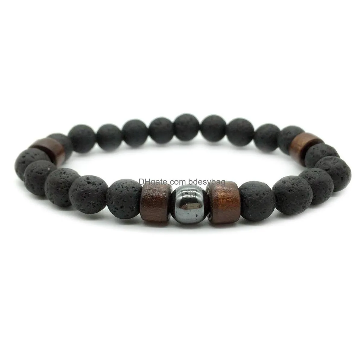 8mm lava stone spectrolite healing energy stone beads strands distance bracelets  oil diffuser bracelet gemstone tigers eye
