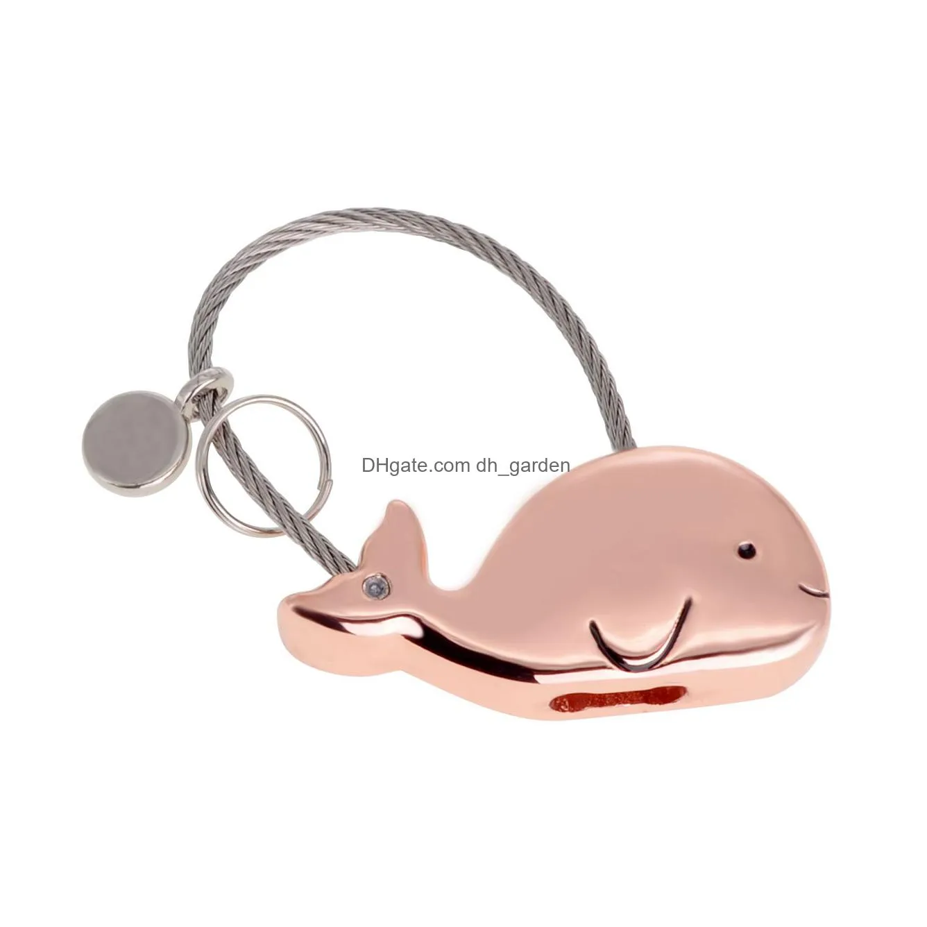 little whale couple keychain valentines day lovely gift key pendant wedding anniversary  expresses love
