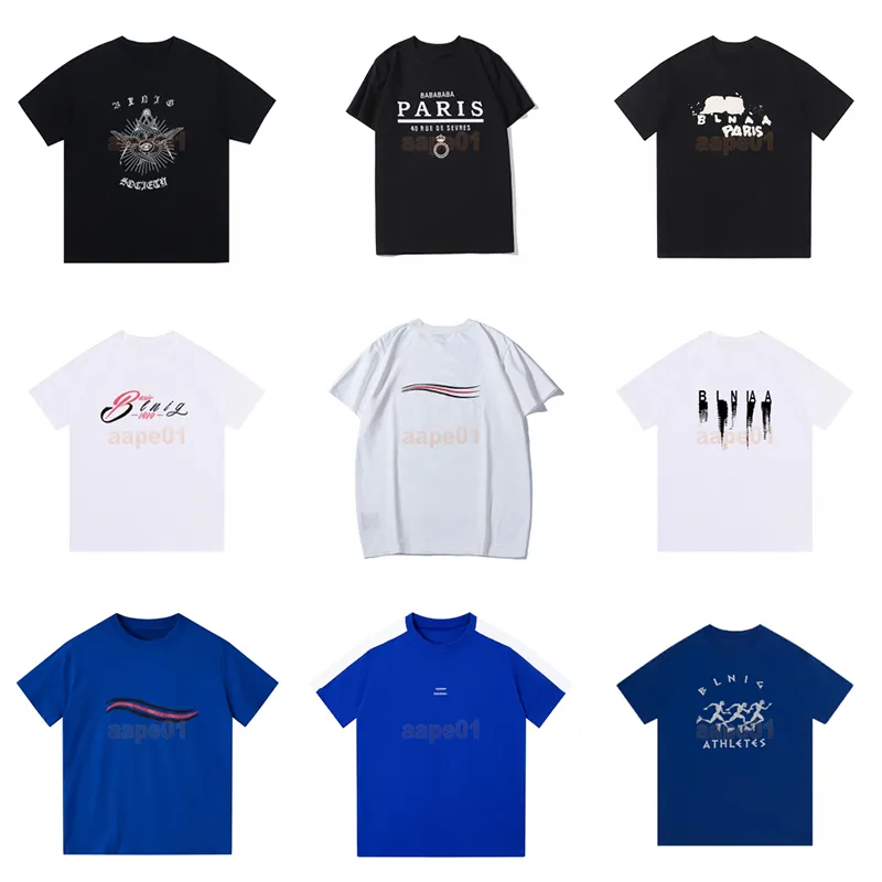 T-shirts masculinas de marca de moda t-shirt impressão padrão de letras manga curta t-shirt feminina casual roupas altas top tamanho asiático M-2XL