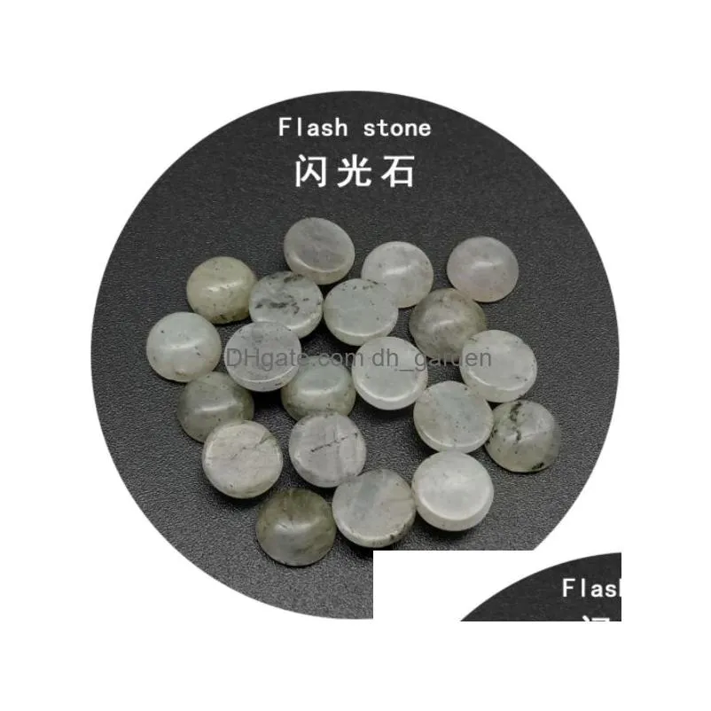 4/6/8/1012/14mm gemstone cabochons natural synthetic stone beads spoctrolite cabochons for earring necklace bracelet