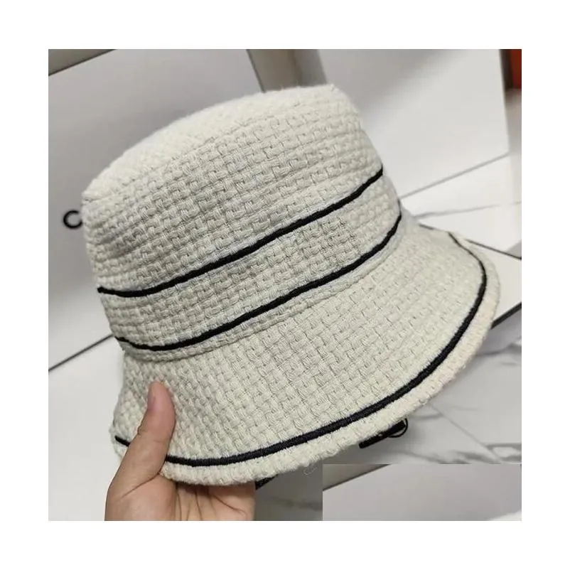 luxury designer bucket hats black mens white woven hats womens fashion autumn fedora fitted sunhat