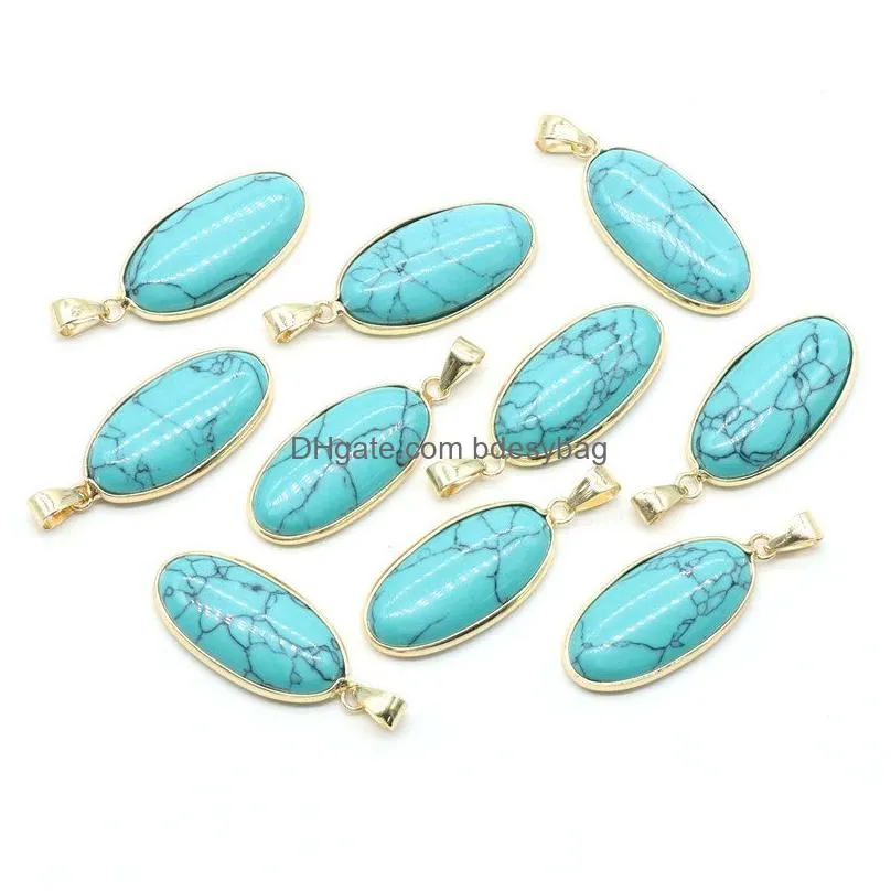 natural stone pendants waterdrop shape mixed stone agate crystal chakra healing stones charms for jewelry making necklace bracelet