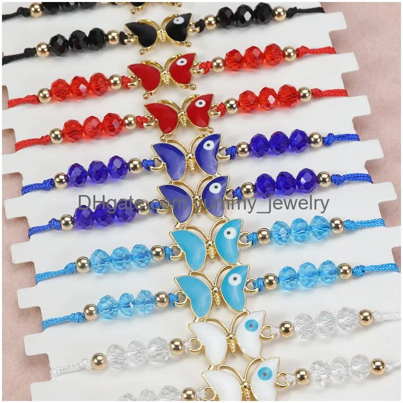 summer 12pc/set colorful butterfly girl hand act the role of bracelet party girls boys adjustable braided bracelet set