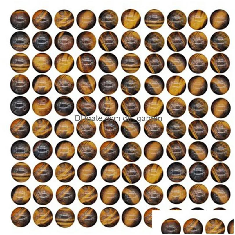 100pcs 8mm natural crystal round stone bead loose gemstone diy smooth beads for bracelet necklace earrings jewelry making