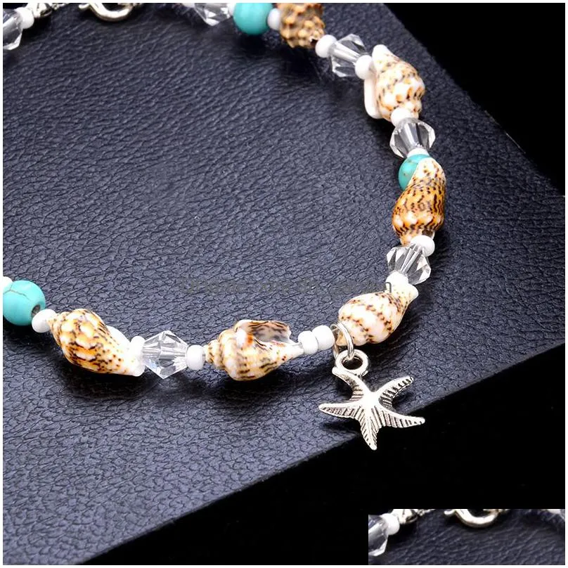 anklet fashion female starfish shell beach conch hawaiian romantic anklet bracelet