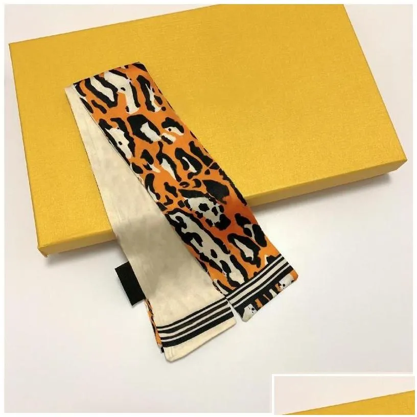 Scarves Classic Designer Handbag Scarf Ladies Headband Fashion Letters Silk Tie Size 8X120Cm Drop Delivery Accessories Hats Gloves