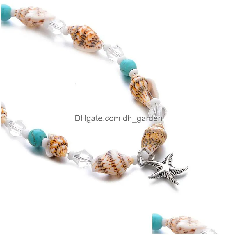 anklet fashion female starfish shell beach conch hawaiian romantic anklet bracelet