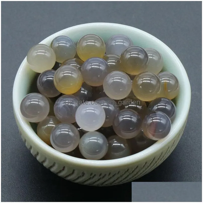 natural 8/10/16/18/20mm nonporousball no holes undrilled chakra green agate gemstone sphere collection healing reiki decor stone balls