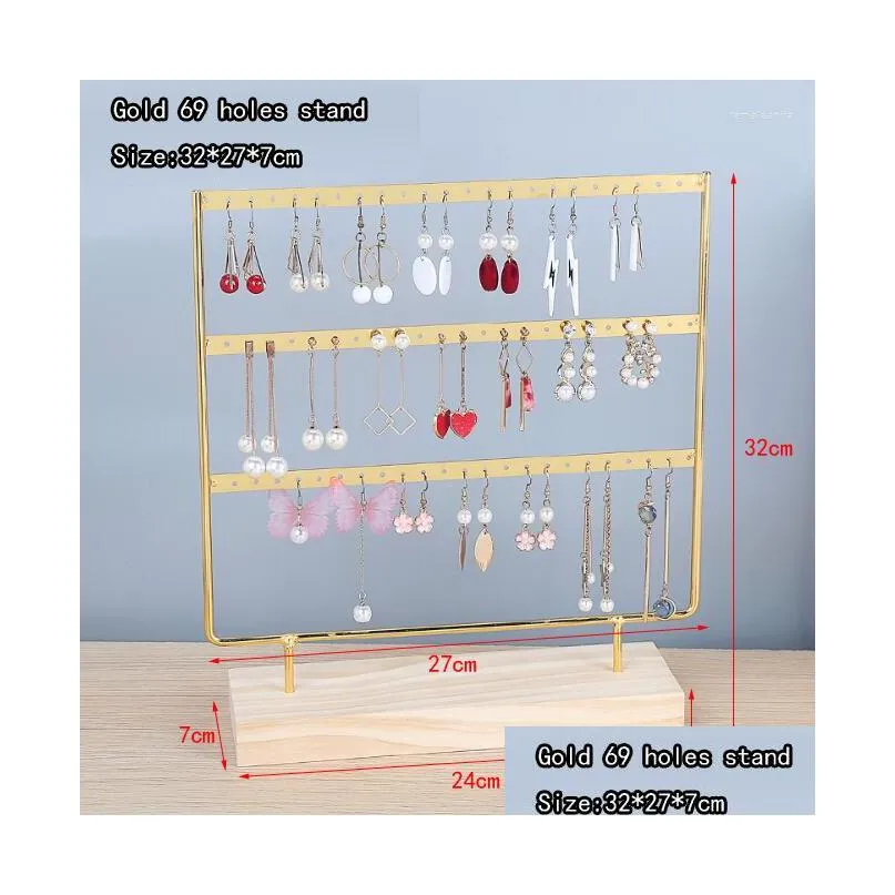 jewelry pouches high qualityjewelry display steel stand for earrings white container rack stud holder jewellery organizer cases