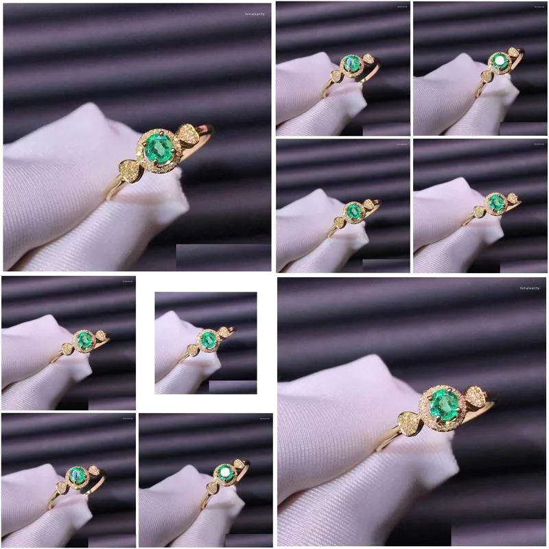 cluster rings fashion silver 925 jewelry for women 14k gold wedding engagement party anillos de compromiso para mujer oro