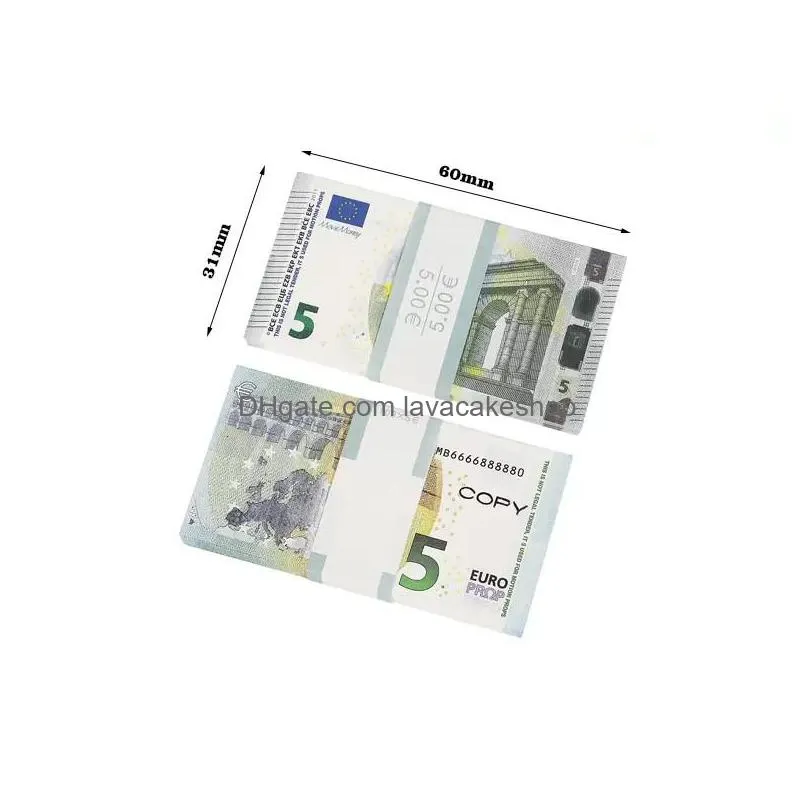 party supplies 2022 fake money banknote prop moneys sublimation blanks wholesale a favor movie euro