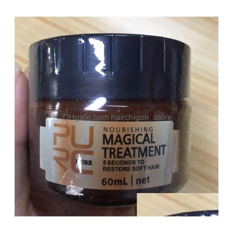 purc magical keratin repair hair mask treatment for damaged hair care baked ointment moisturizing hairs conditioner dry frizz 3pcs