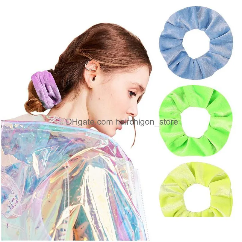 40 colors velvet hair scrunchies elastic hairband ponytail holder hairs ties ropes scrunchie for women or girls 20pcs