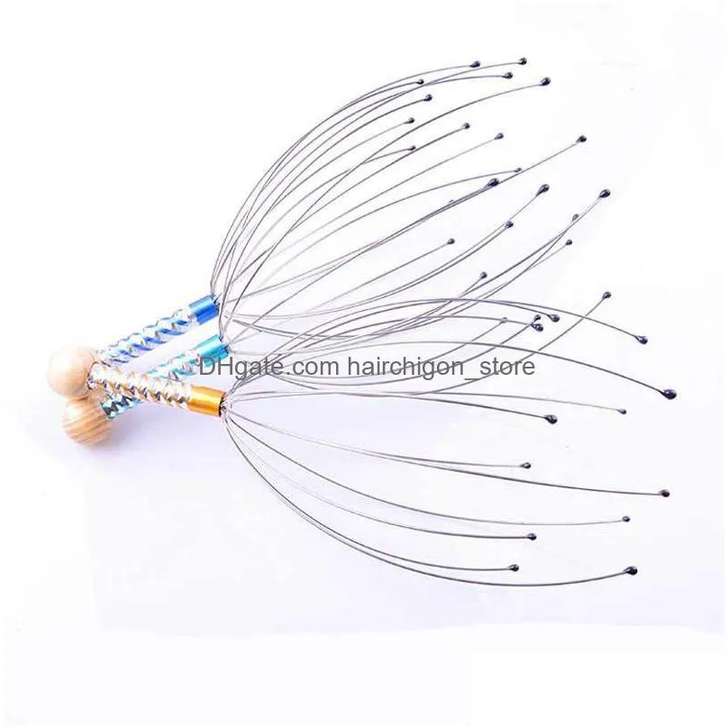 head massager neck massage octopus scalp stress relax spa massage tool