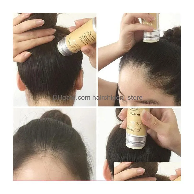 hair edge control gel wax stick slay thin baby hair perfect hair line styling smooth frizziy hairs non greasy 75g 6pcs