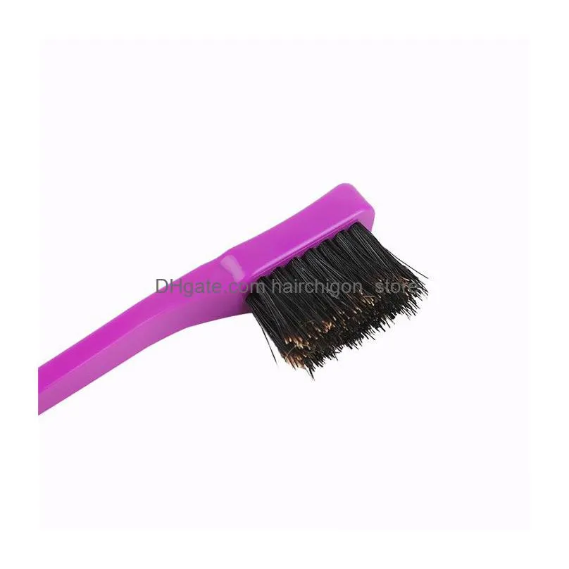 double sided edge brushes hair comb hair styling hairdressing salon hair comb brushes eyebrow brush 50pcs