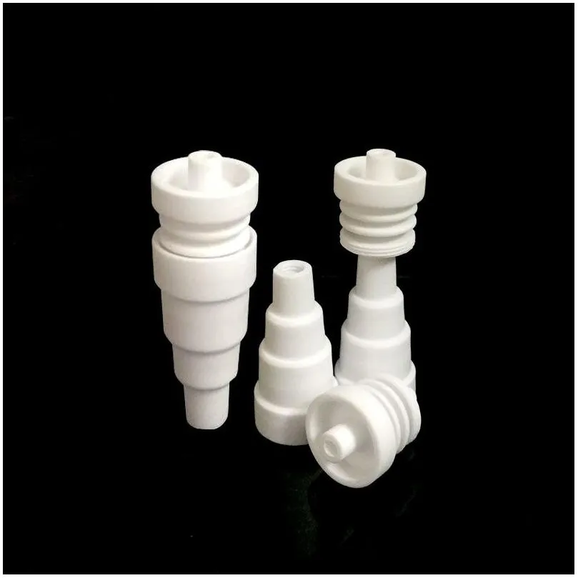 domeless ceramic nail 10mm 14mm 18mm 6 in 1 chinese ceramics nais banger nail for vaporizer vaping ceramic e naill smoker