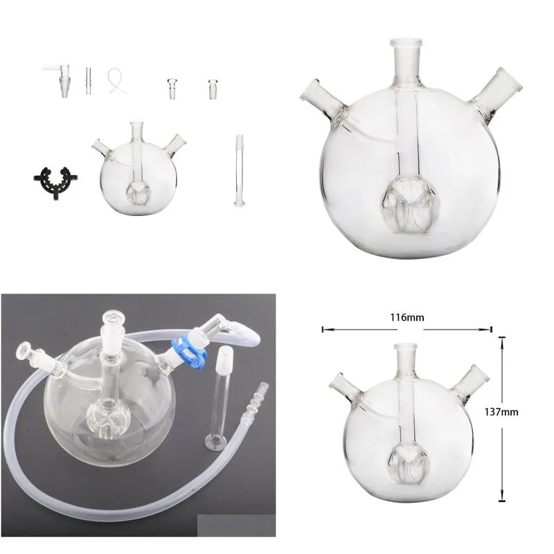 osgree smoking accessory 8 in 1 10mm 14mm female mega globe mk 2 water bong pipe bubbler glass kit