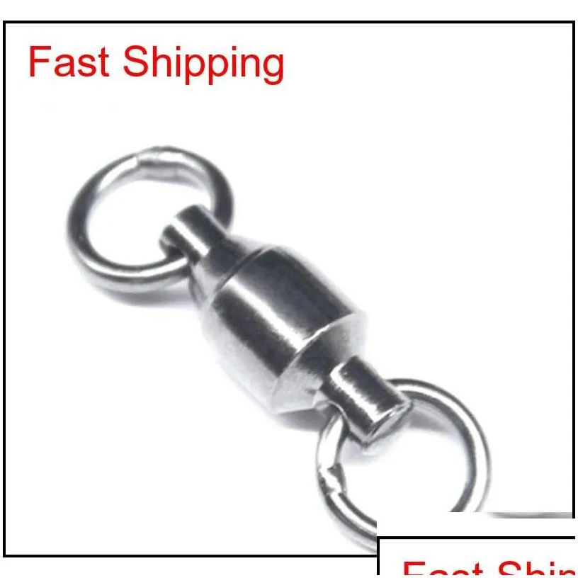 Fishing Accessories Single Melt Ring Swivel High Speed Ball Bearing Metal Stainless Steel Fishings Tackle hairclippers2011