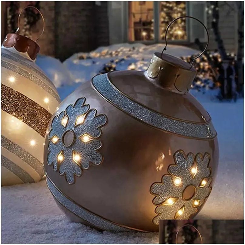 balls christmas 1pc tree 60cm decorations outdoor atmosphere pvc inflatable toys for home gift ball xmas