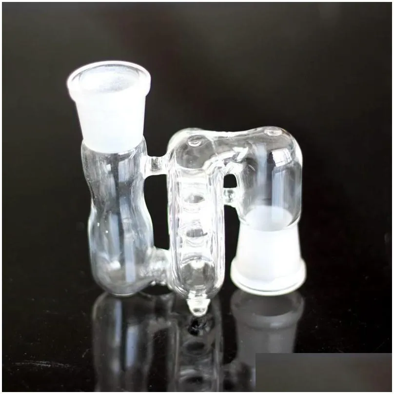 glass ashcatcher for bongs - 10 styles multiple joint sizes smoke filter with hole and accessories