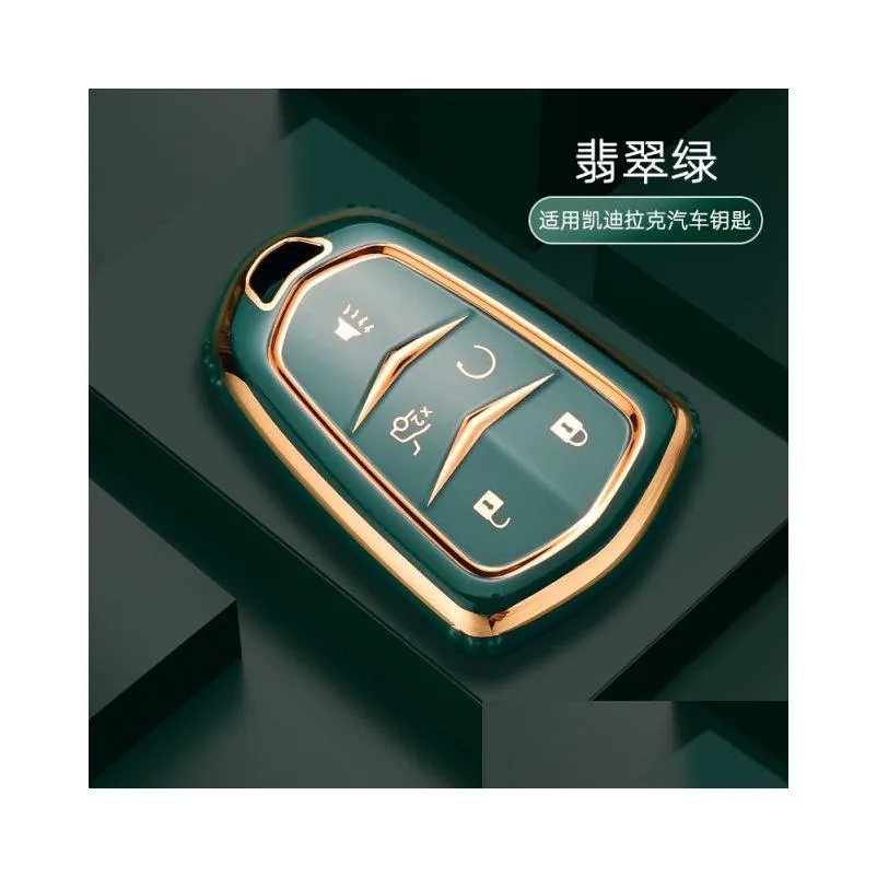 new tpu car key case remote control protector cover for cadillac atsl xts xt5 cts ct6 ats 28t srx escalade 2015 accessories