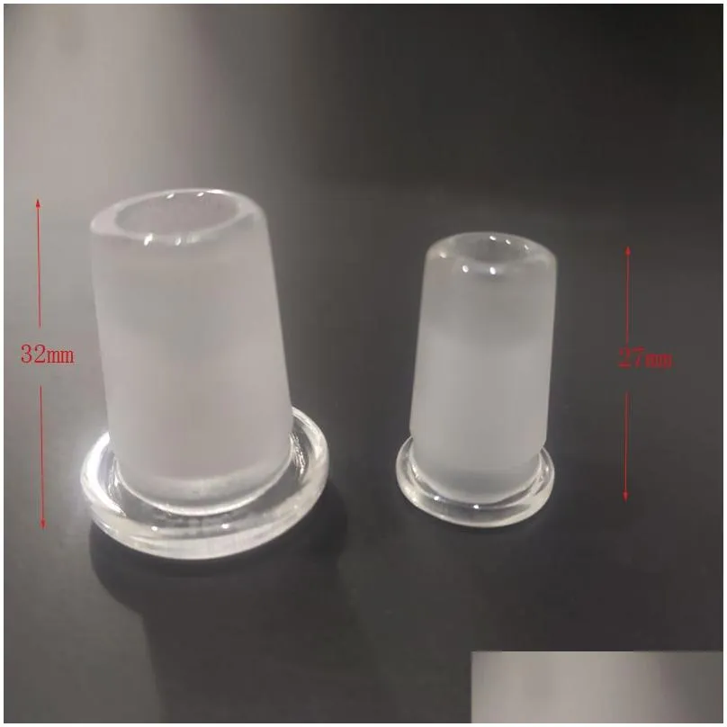 dpga005 smoking accessories 18mm male - 14mm female and 14mmmale to 10mmfemale frosted glass adapter