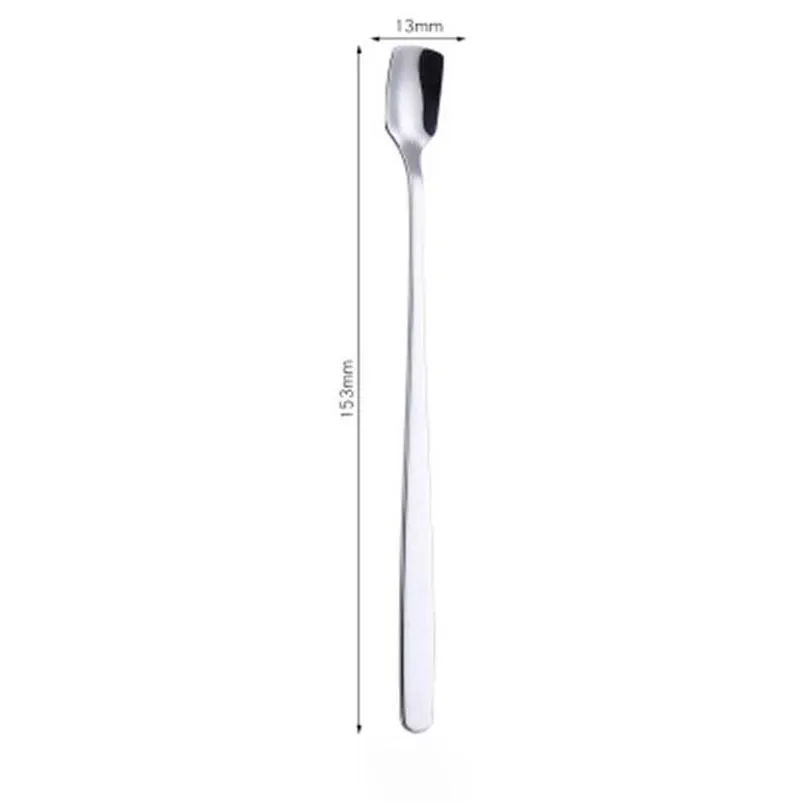 stainless steel mug cup scoop coffee scoops long handle drinks dessert ladle spoons home kitchen dining coffeeware tools