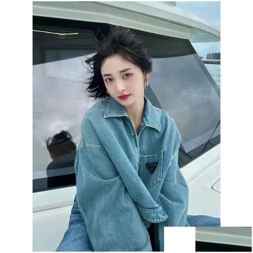 womens jackets denim coat designer for women coats spring autumn style slim for lady outfit hip hop top asia size