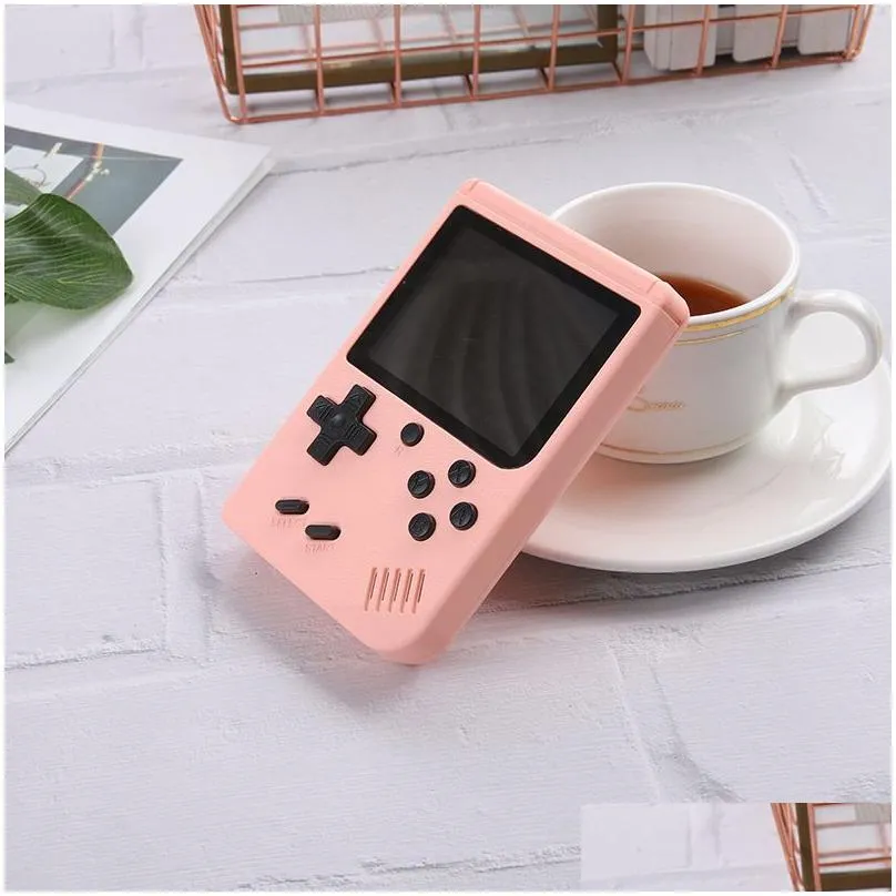 portable handheld video game console retro 8 bit mini players 400 games 3 in 1 av pocket  color lcd