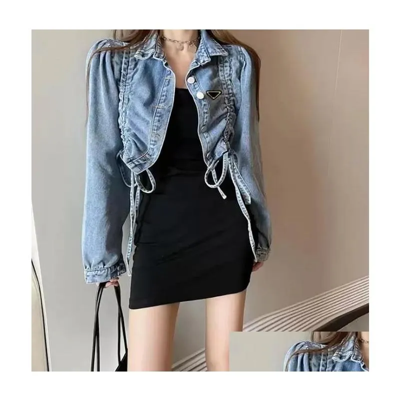 womens jackets denim coat designer for women coats spring autumn style slim for lady outfit hip hop top asia size