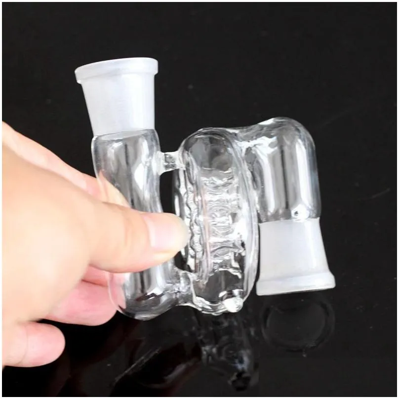 glass ashcatcher for bongs - 10 styles multiple joint sizes smoke filter with hole and accessories