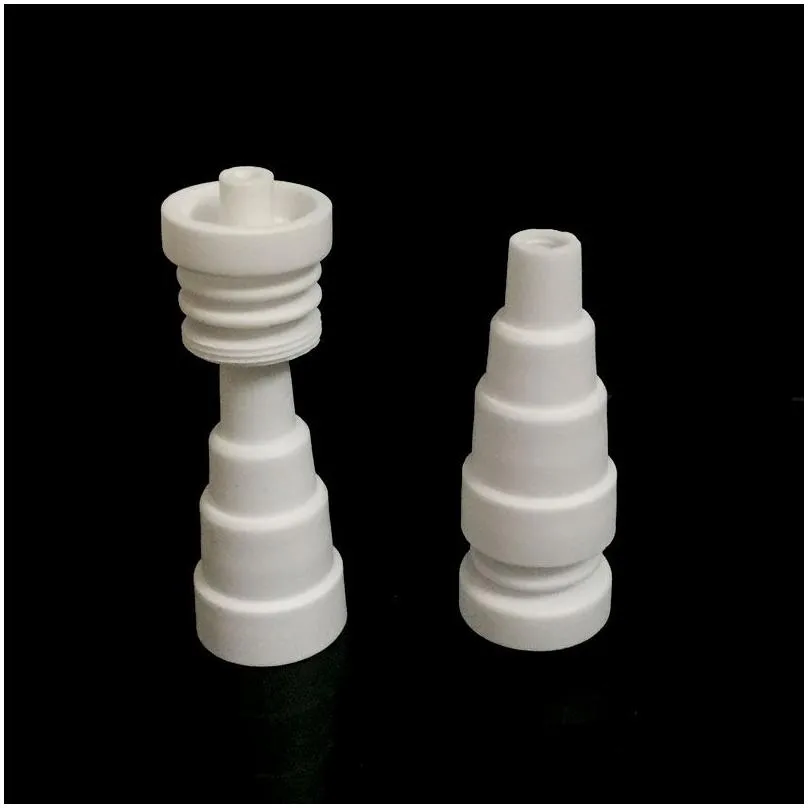 domeless ceramic nail 10mm 14mm 18mm 6 in 1 chinese ceramics nais banger nail for vaporizer vaping ceramic e naill smoker